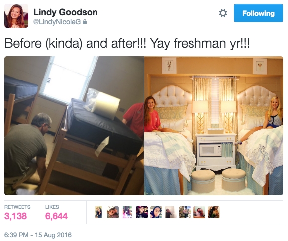 Dorm room makeover